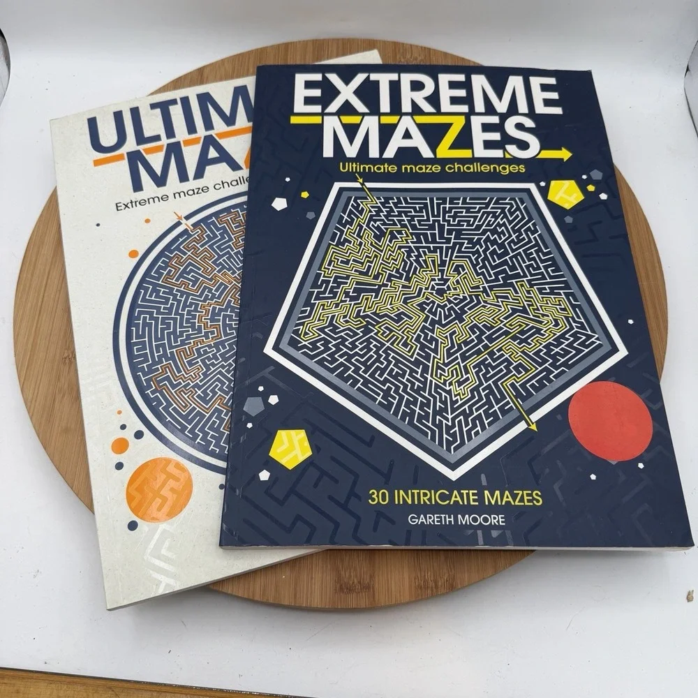 Extreme Mazes & Ultimate Mazes‎  - Moore, Gareth. New Set Of 2